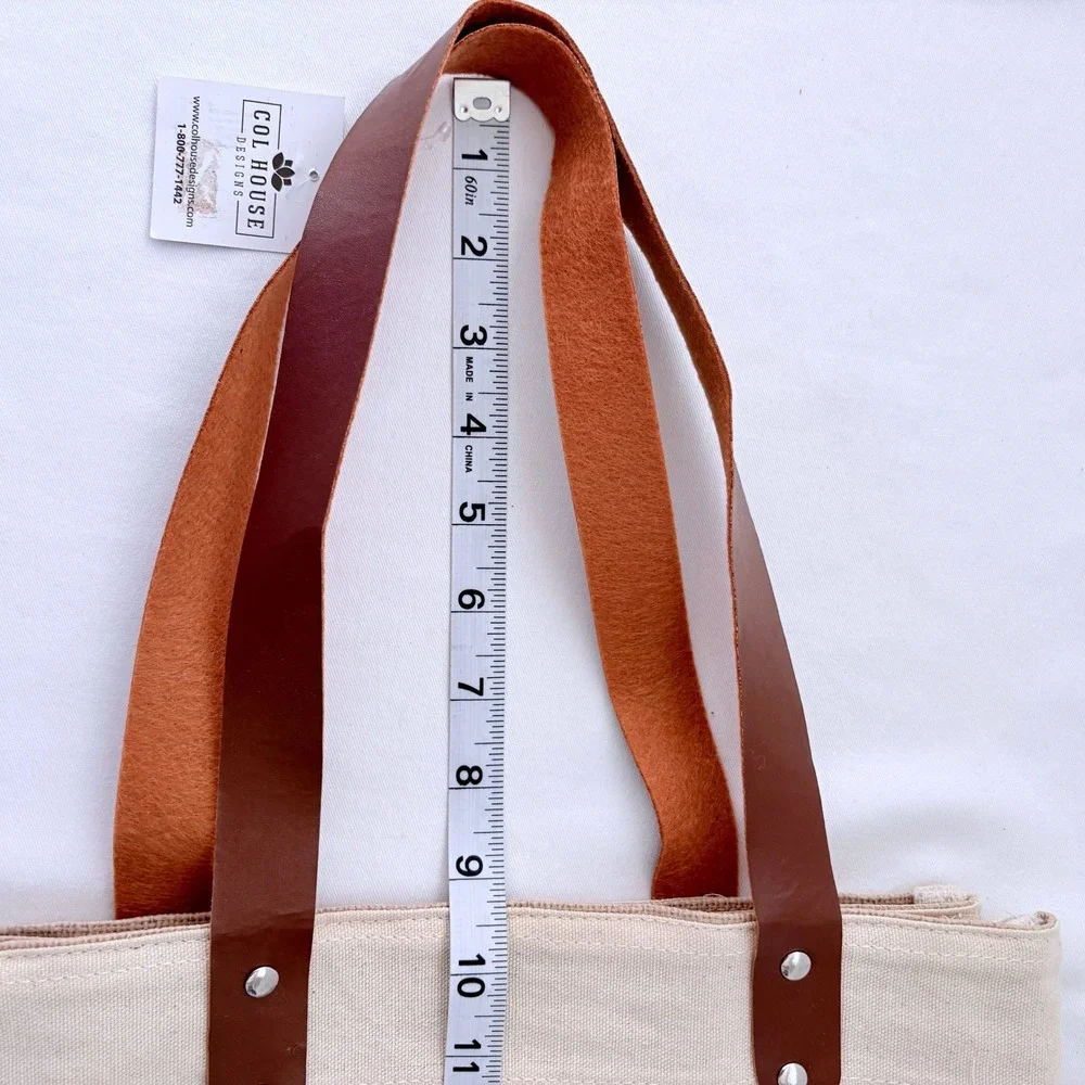 Mom Life Burlap Jute Large Tote Bag Large Tan Faux Leather Straps